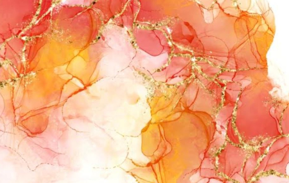 Painting Fall pastels with Alcohol ink